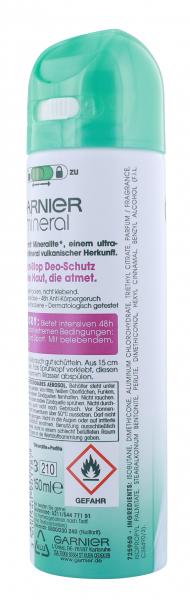 Garnier Mineral Ultra Dry Deodorant Spray 