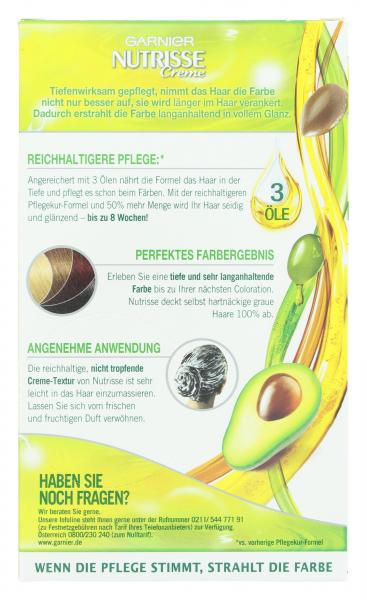 Garnier Nutrisse Creme Pflege-Haarfarbe 43 cappuccino goldbraun