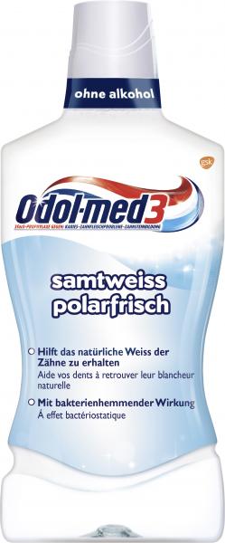 Odol Med 3 Mundspülung samtweiß polarfrisch