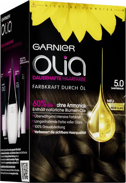 Garnier Olia Dauerhafte Haarfarbe 5.0 samtbraun