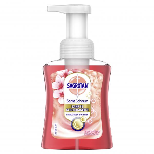 Sagrotan Samt-Schaum Seife Kirschblüte & Rosen Duft