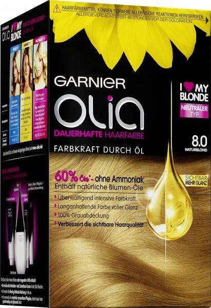 Garnier Olia Dauerhafte Haarfarbe 8.0 Naturblond