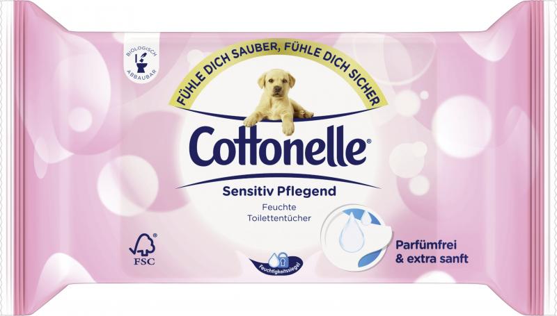 Cottonelle Pure Sensitive feuchte Toilettentücher