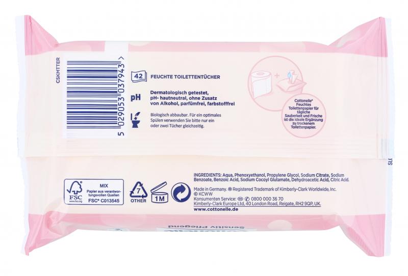 Cottonelle Pure Sensitive feuchte Toilettentücher