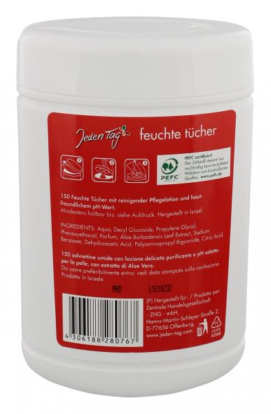 Jeden Tag Feuchte Tücher in der Dose