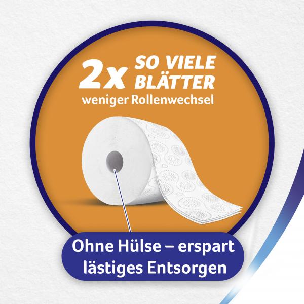 Zewa Smart ohne Hülse Toilettenpapier 3-lagig
