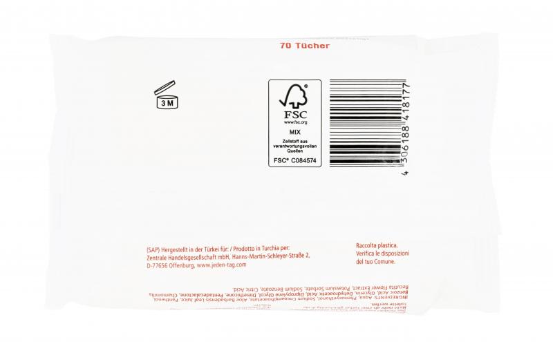 Jeden Tag Feuchtes Toilettenpapier sensitiv