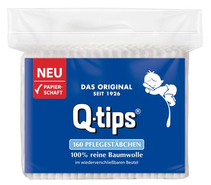Pelz Q-Tips Pflegestäbchen mit Papierschaft Nachfüllpack