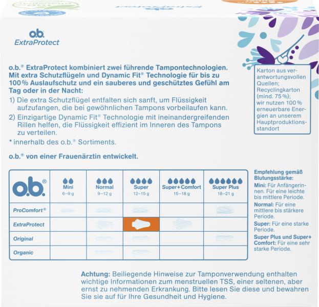 O.b. Extra Protect Super Tampons