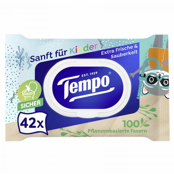 Tempo Feucht Toilettentücher sanft für Kinder