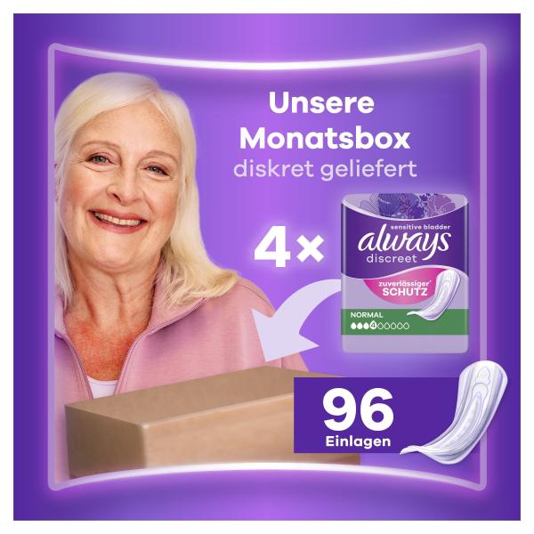 Always Discreet Inkontinenz Normal Monatspackung