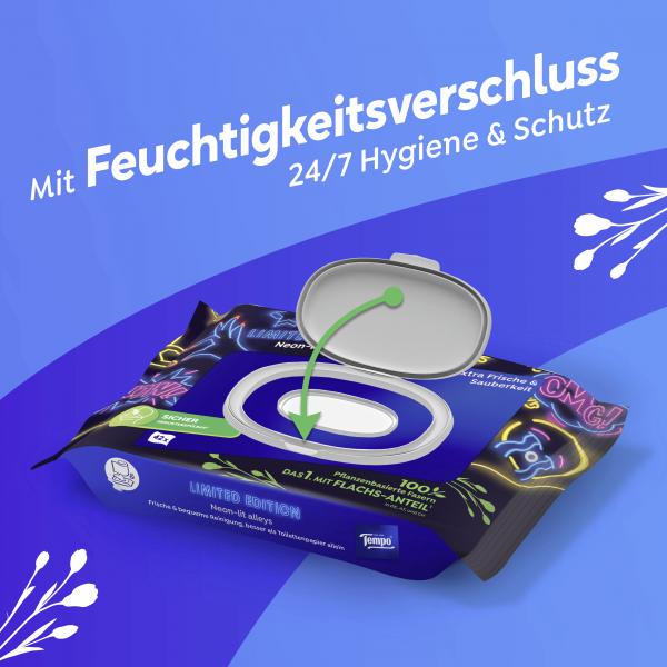 Tempo Feuchte Toilettentücher Limited Edition
