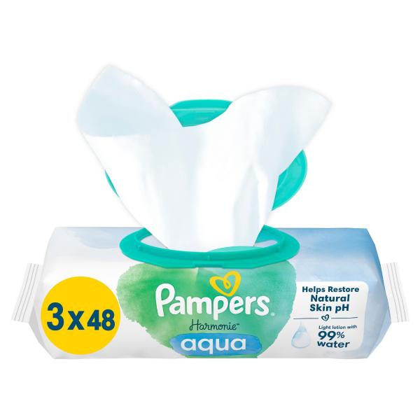 Pampers Harmonie Aqua Baby-Feuchttücher