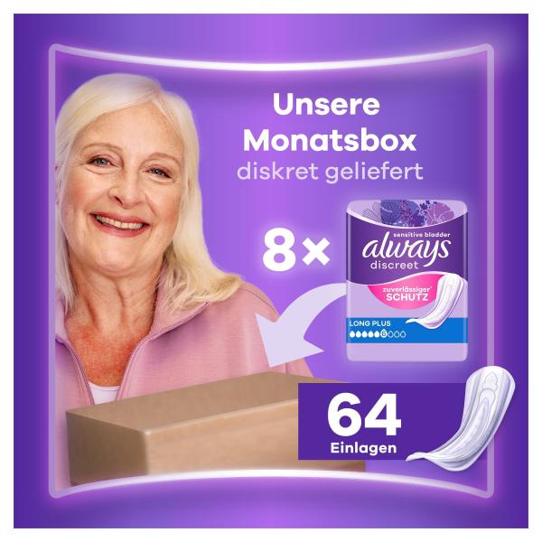 Always Discreet Inkontinenz Long Plus Monatspackung