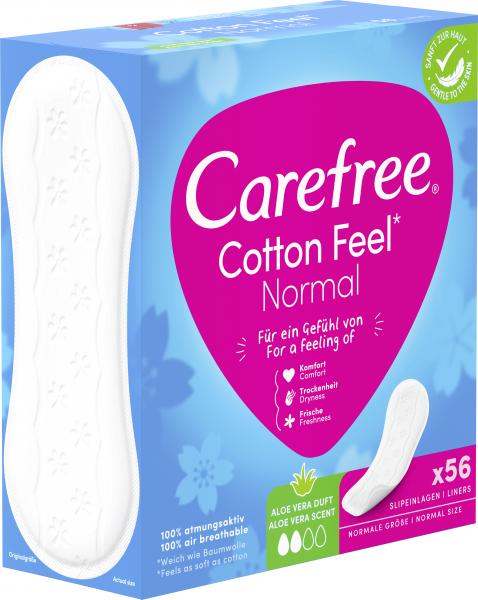 Carefree Cotton Feel Normal Slipeinlagen Aloe Vera Duft