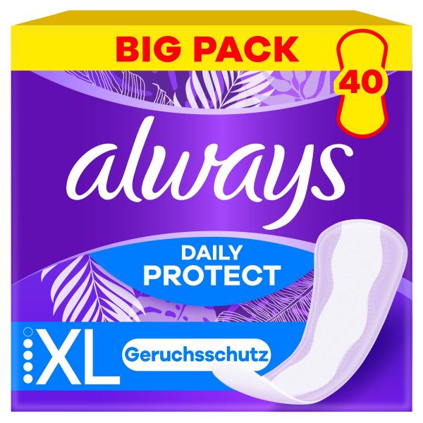 Always Daily Protect Extra Long mit leichtem Duft Slipeinlagen