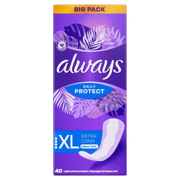 Always Daily Protect Extra Long mit leichtem Duft Slipeinlagen