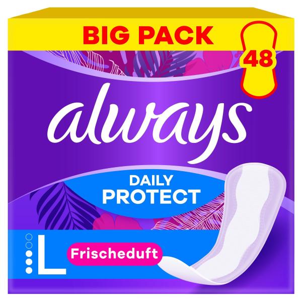 Always Daily Protect Slipeinlagen Long mit Frischeduft