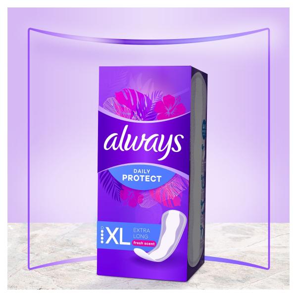 Always Daily Protect Extra Long fresh scent Slipeinlagen