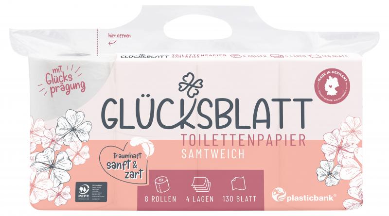 Glücksblatt Toilettenpapier 4-lagig