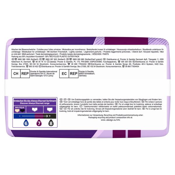 Always Discreet Inkontinenz Höschen Gr. L