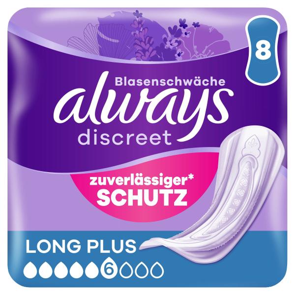 Always Discreet Inkontinenzeinlagen Long Plus