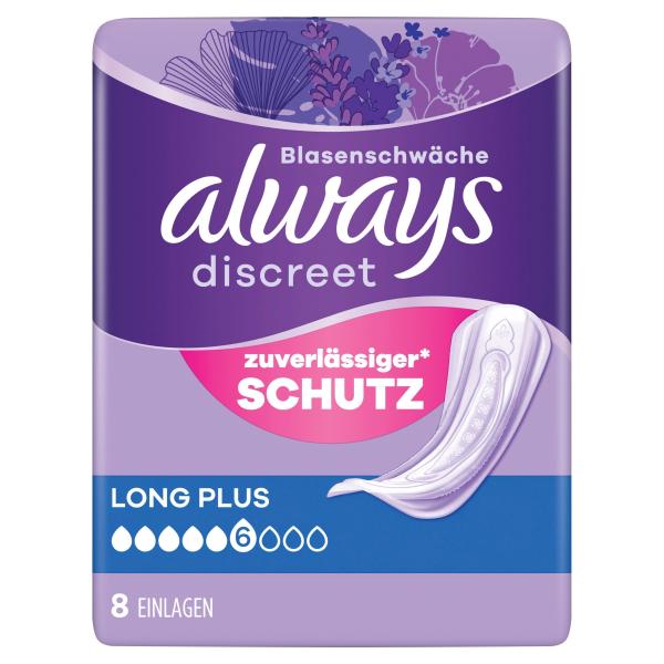 Always Discreet Inkontinenzeinlagen Long Plus