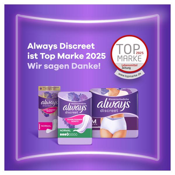 Always Discreet Inkontinenz-Einlagen Normal