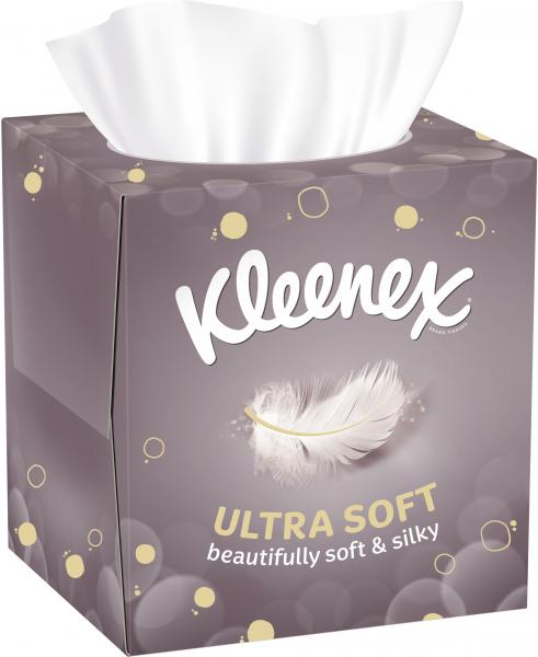 Kleenex Ultra Soft Kosmetiktücher Würfelbox