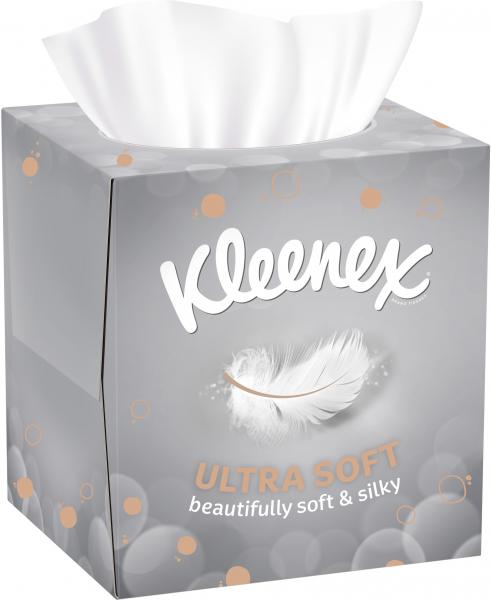 Kleenex Ultra Soft Kosmetiktücher Würfelbox