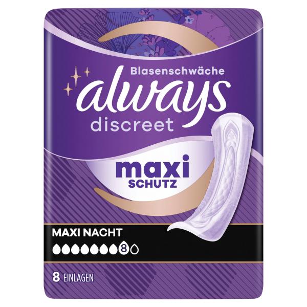 Always Discreet Inkontinenzeinlagen Ultimate Nacht