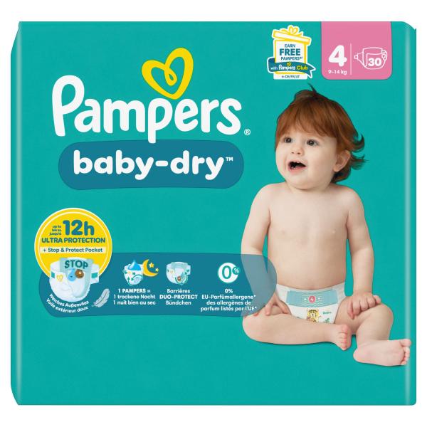 Pampers Baby Dry Gr. 4, 9kg-14kg