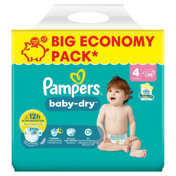 Pampers Baby Dry Gr. 4, 9kg-14 kg