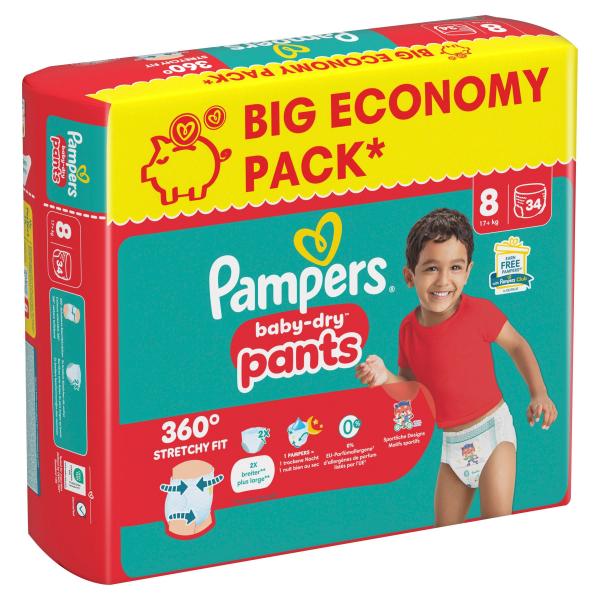 Pampers Baby Dry Pants Gr. 8, 17+kg