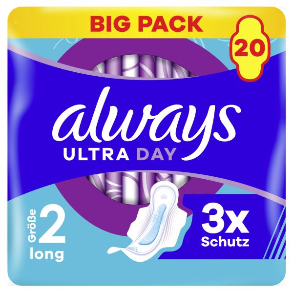 Always Ultra Day Binden Long mit Flügeln (Größe 2)