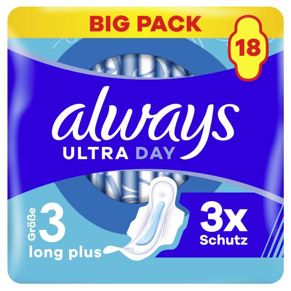 Ultra Day Binden Long Plus mit Flügeln (Größe 3)