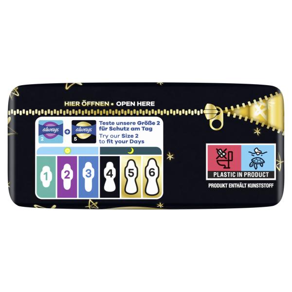 Always Ultra Secure Night Extra Binden mit Flügeln (Größe 5)