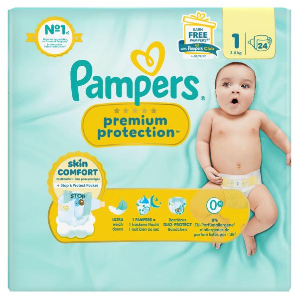 Pampers Premium Protection New Baby Gr. 1, 2kg-5kg