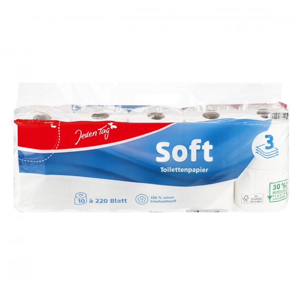 Jeden Tag Soft Toilettenpapier 3-lagig
