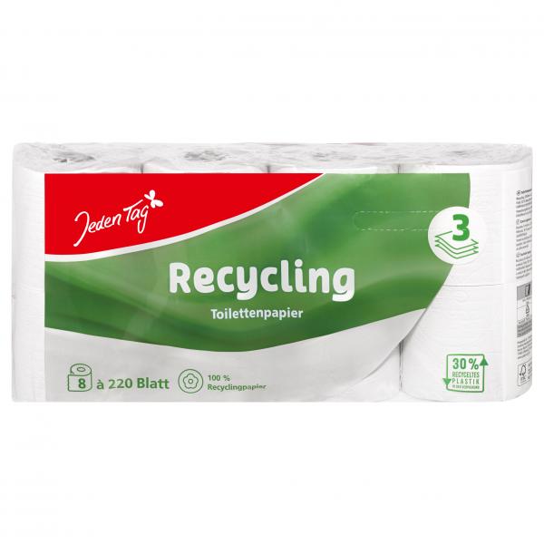 Jeden Tag Toilettenpapier Recycling 3-lagig