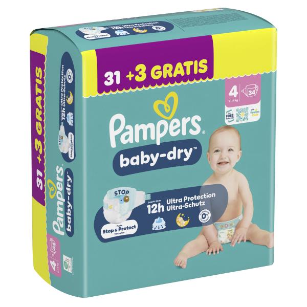 Pampers Baby Dry Gr. 4, 9-14kg