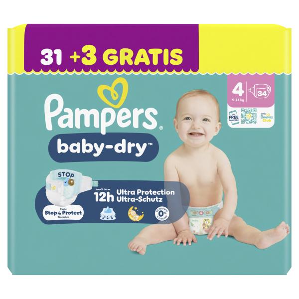 Pampers Baby Dry Gr. 4, 9-14kg