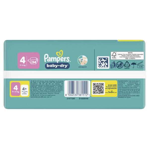 Pampers Baby Dry Gr. 4, 9-14kg