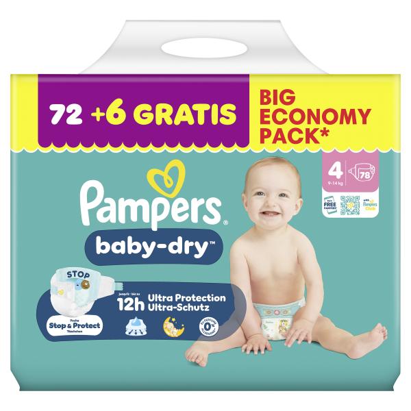 Pampers Baby Dry Gr. 4, 9kg-14kg