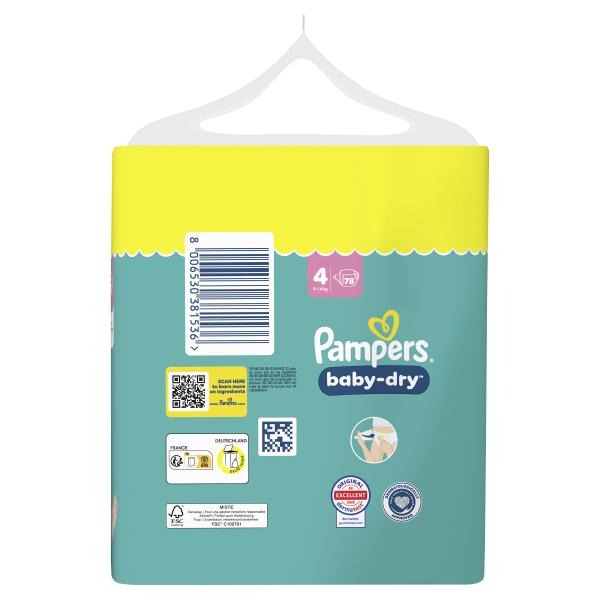 Pampers Baby Dry Gr. 4, 9kg-14kg