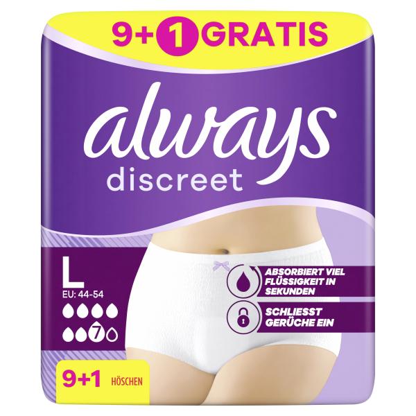 Always Discreet Inkontinenz Pants Plus L