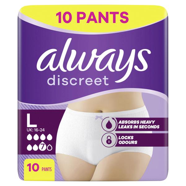 Always Discreet Inkontinenz Pants Plus L