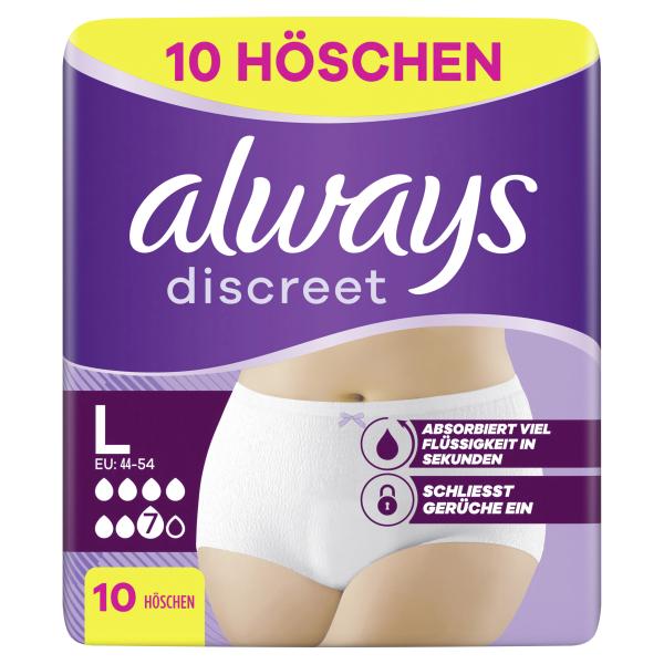Always Discreet Inkontinenz Pants Plus L