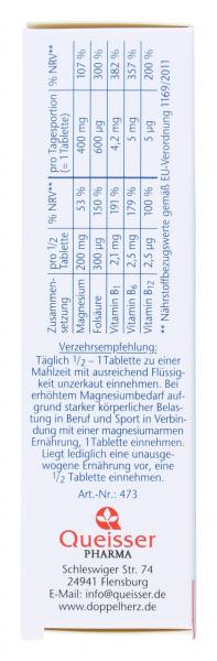 Doppelherz aktiv Magnesium 400 + B1 + B6 + B12 + Folsäure