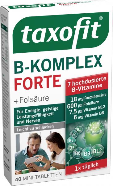 Taxofit Vitamin B-Komplex forte + Folsäure Tabletten